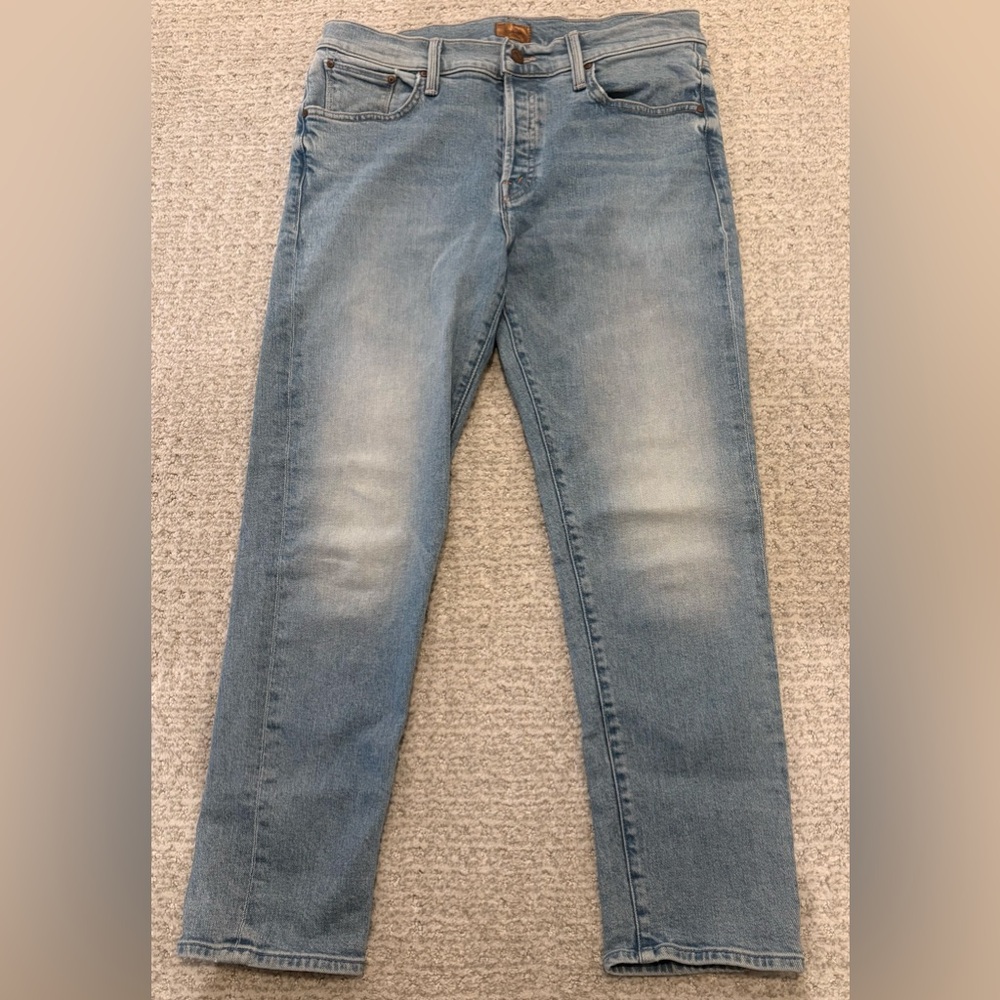 Mother Denim The Scrapper Ankle Jean in Camera Obscura
